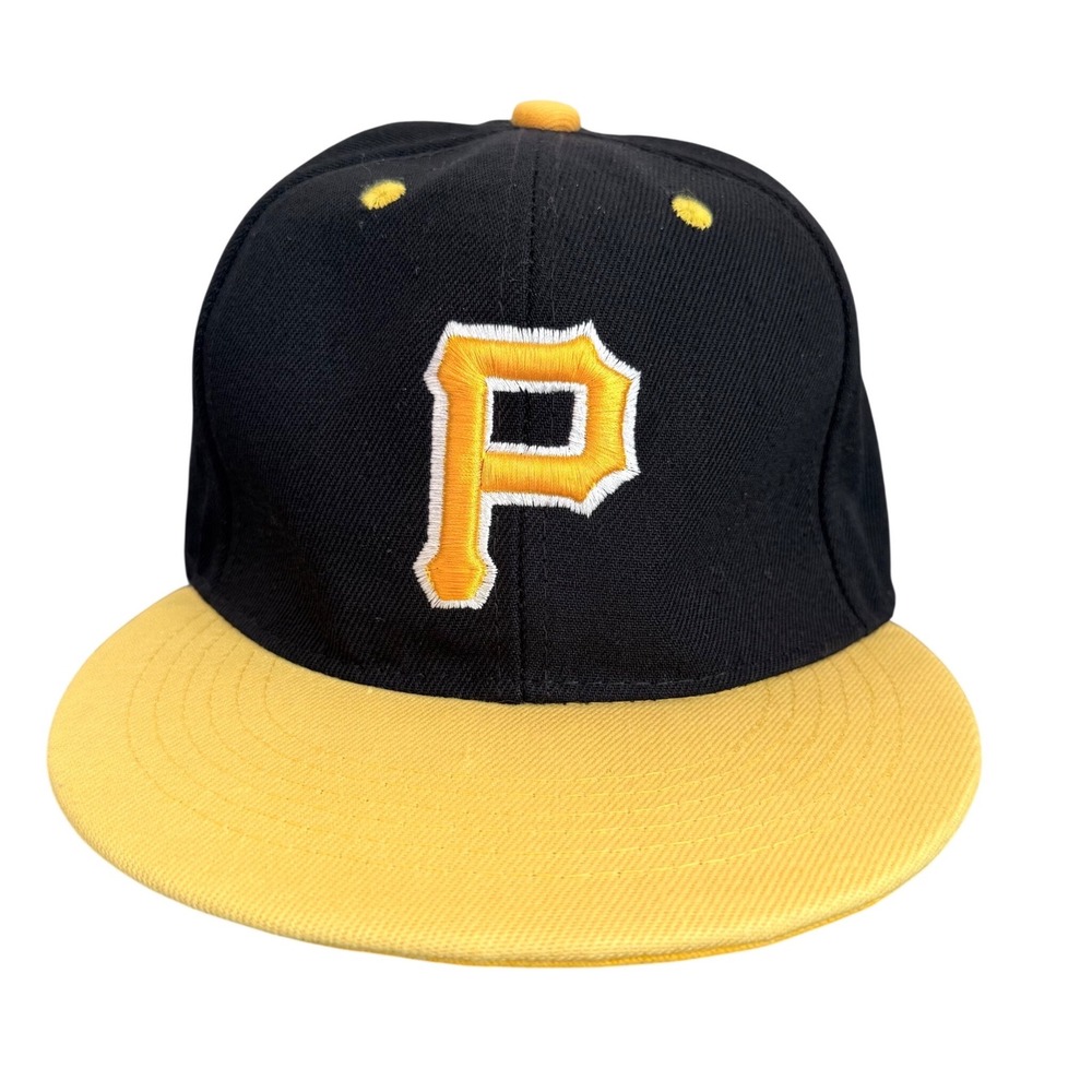 SWAG Baseball Cap Men OSFA Black Yellow Embroidered P Flat Brim Snapback Hat